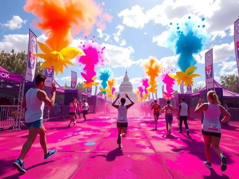 Holi Ultra Run vibrant gameplay Holi Ultra Run colorful festival running game